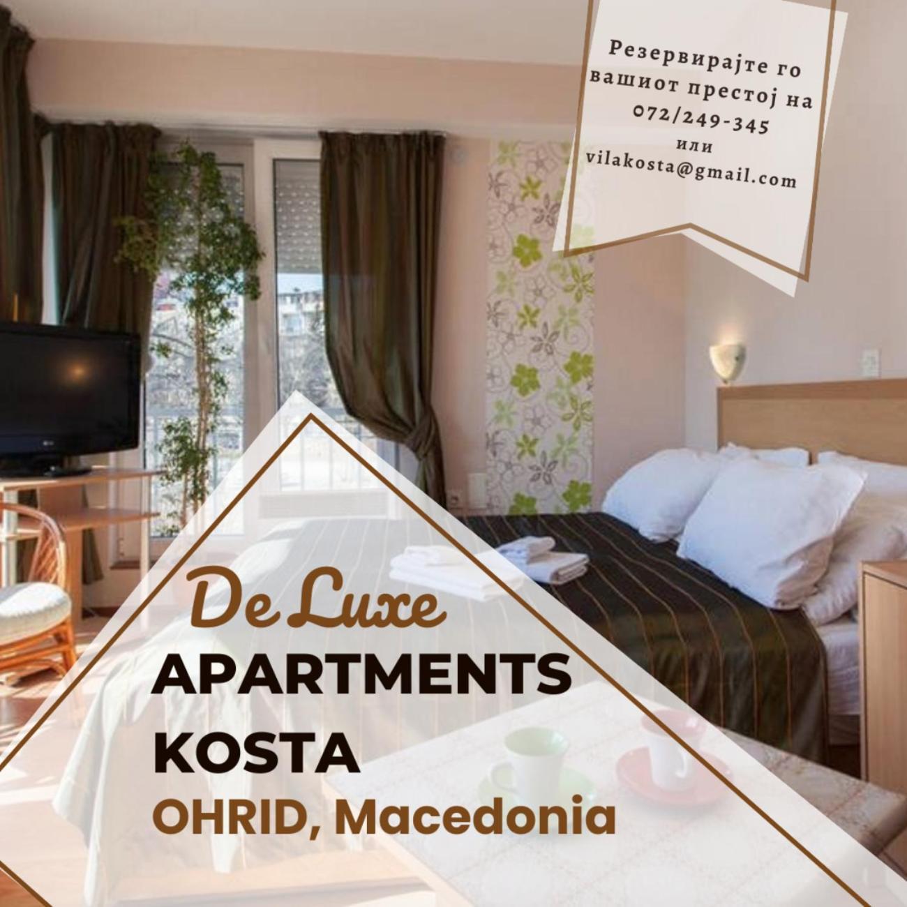 De Lux Apartments Kosta Center Охрид Екстер'єр фото
